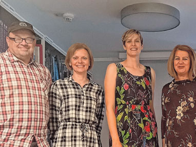 Nastja Kulović u delničkoj knjižnici