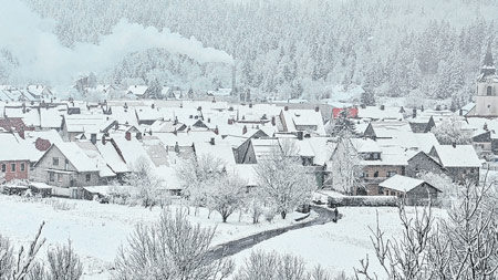 Gorski kotar obojen u bijelo
