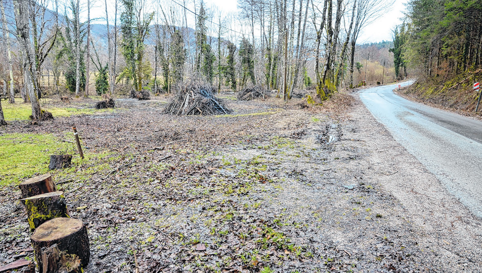 Krčenje prostora uz Kupu