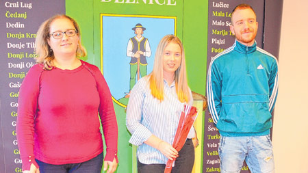 Primanje delničke gradonačelnice Katarine Mihelčić za mlade volontere, dobitnike županijske nagrade za volontera godine