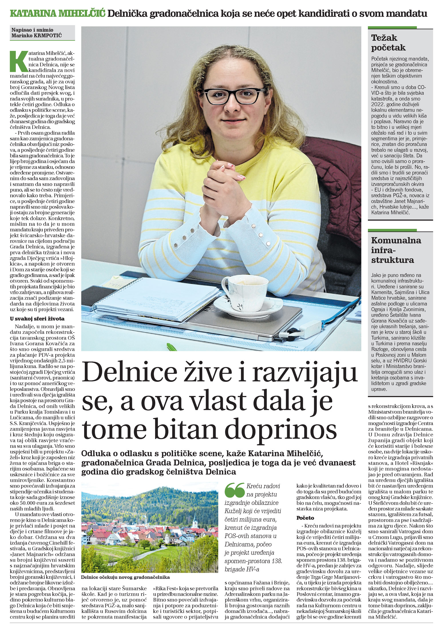 Katarina Mihelčić: Delnice žive i razvijaju se a ova vlast dala je tome bitan doprinos, članak, novi list